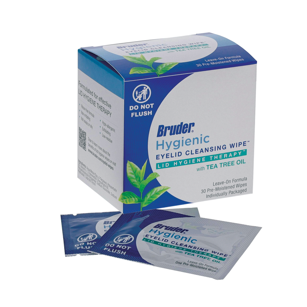 Bruder Hygienic Eyelid Cleansing Wipes with Tea Tree Oil