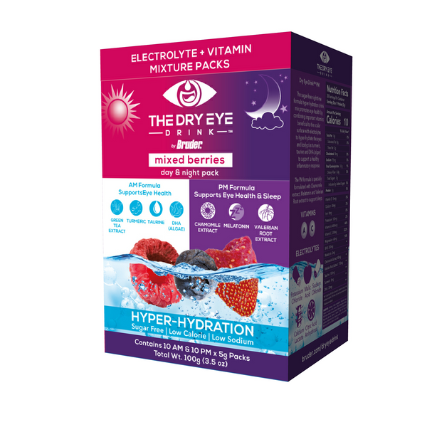 The Dry Eye Drink - Mixed Berries Flavor AM/PM Combo Pack