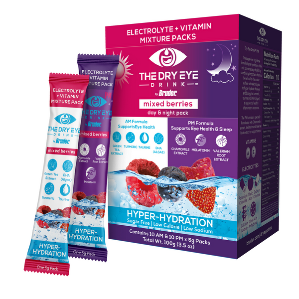 The Dry Eye Drink - Mixed Berries Flavor AM/PM Combo Pack