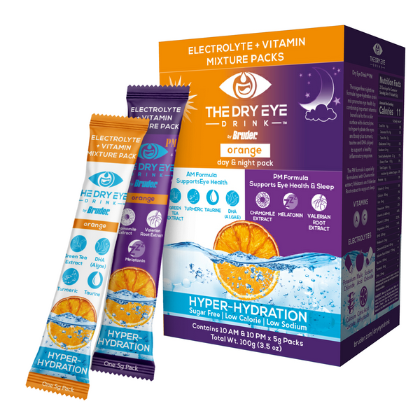 The Dry Eye Drink - Orange Flavor AM/PM Combo Pack