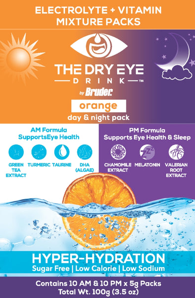 The Dry Eye Drink - Orange Flavor AM/PM Combo Pack